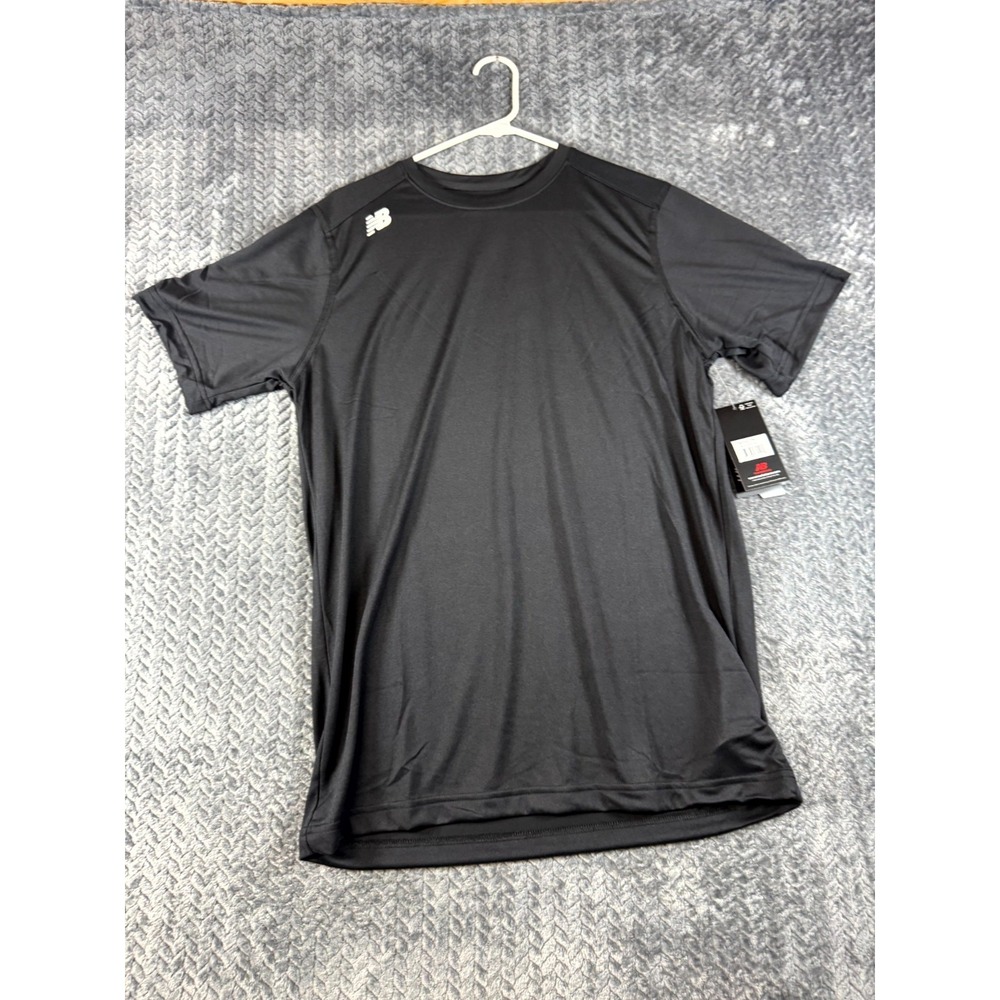 New Balance NB Dry T Shirt Mens Large Black Crew Neck Performance Athletic Tee